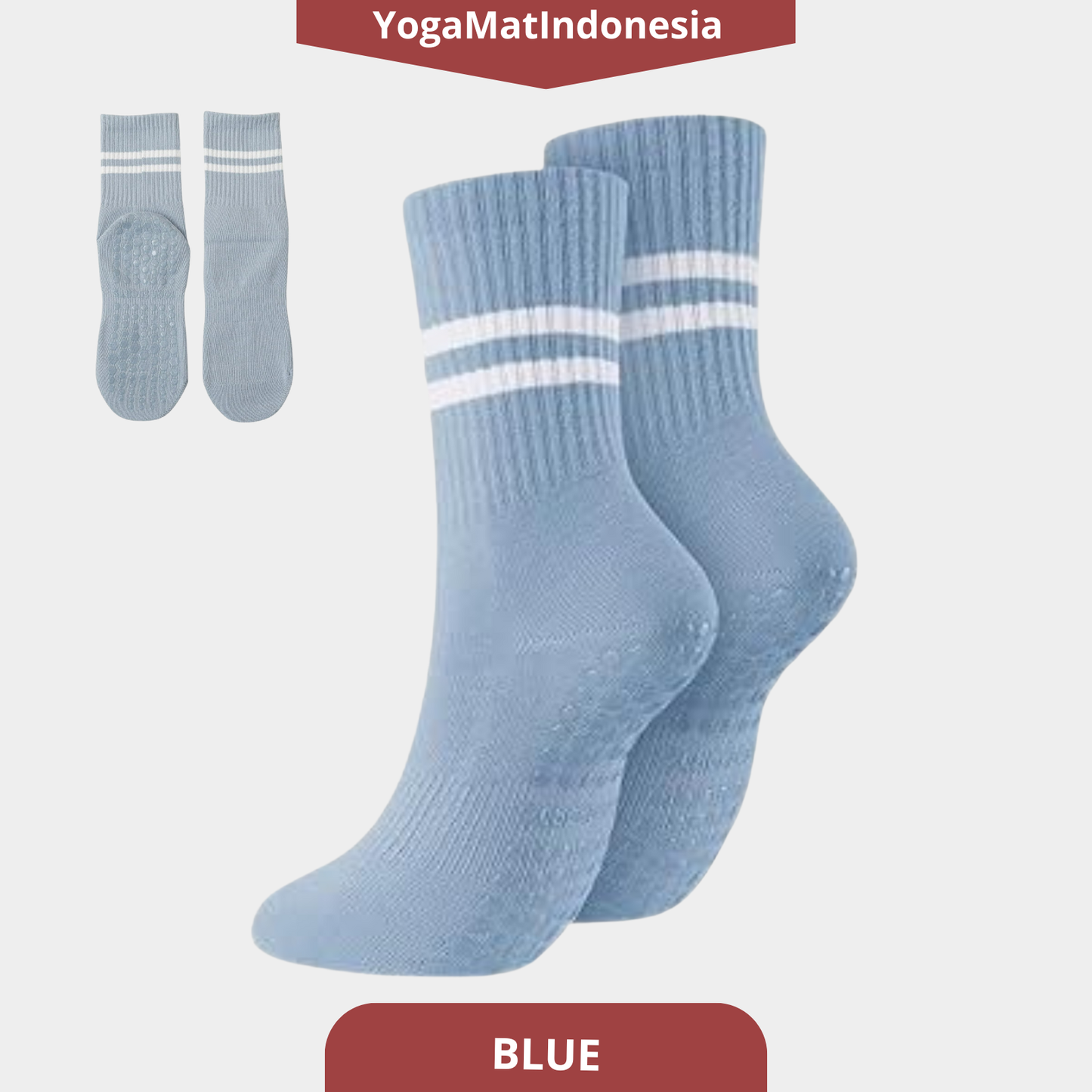 Pilates Socks Double Stripes
