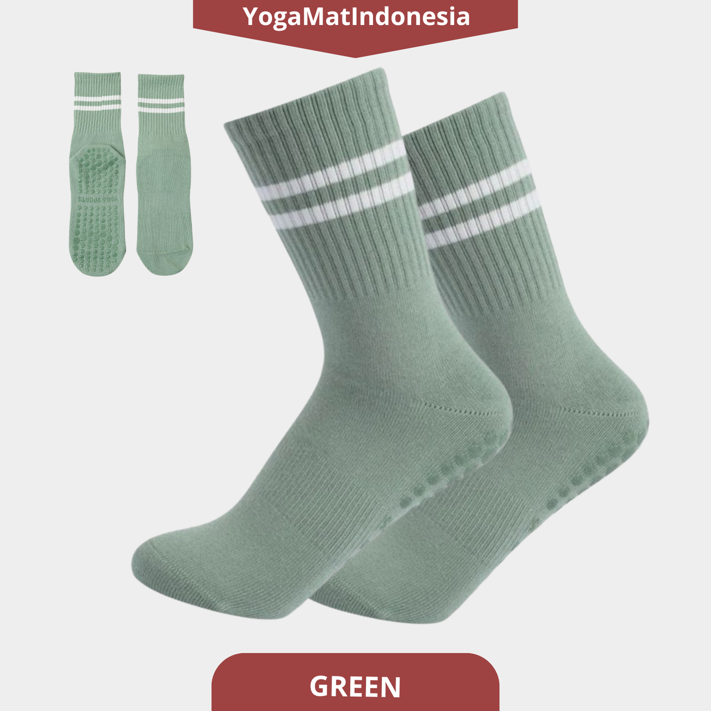Pilates Socks Double Stripes