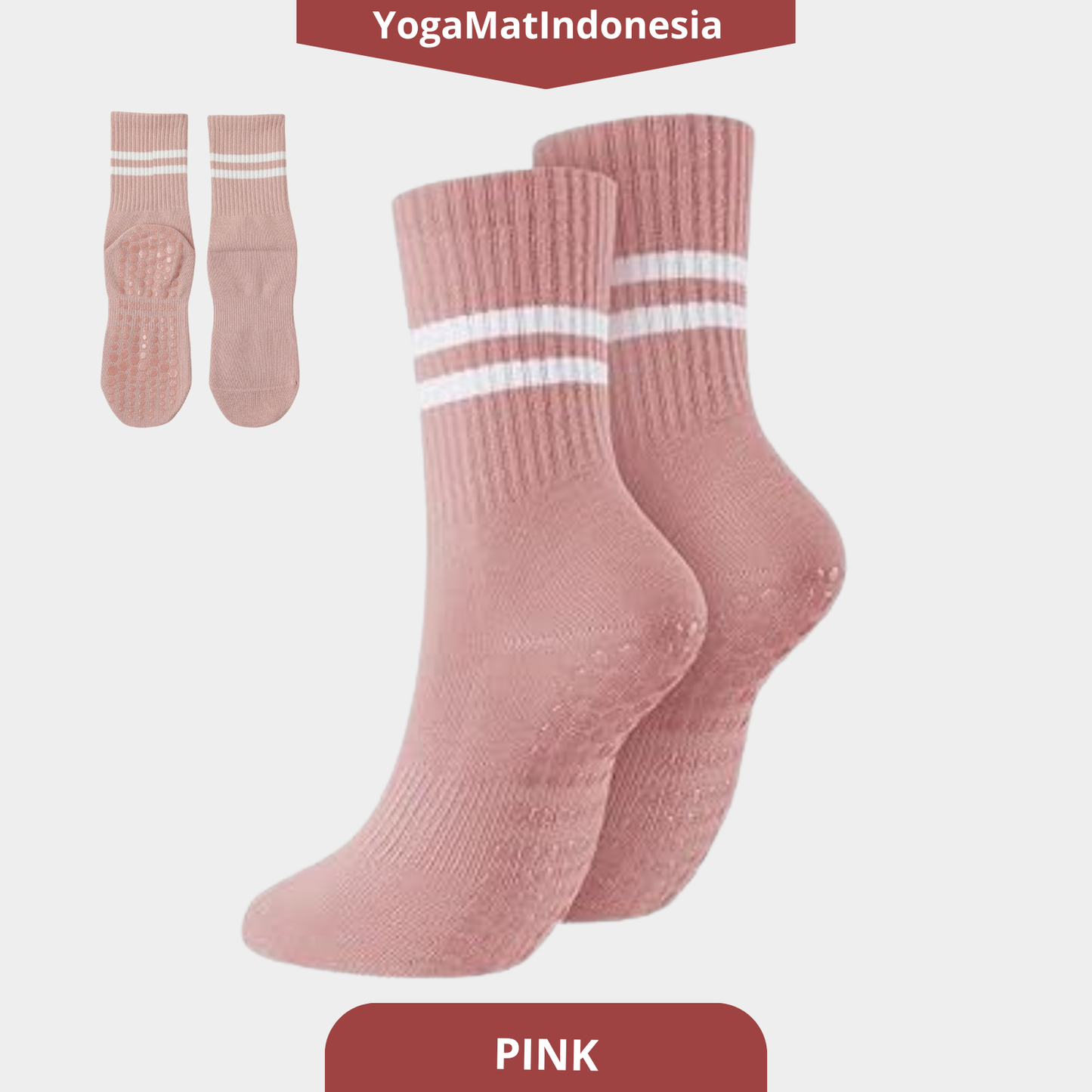 Pilates Socks Double Stripes