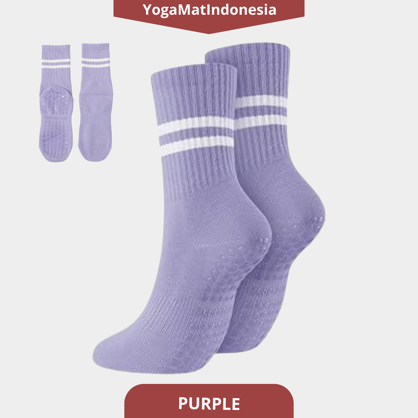Pilates Socks Double Stripes