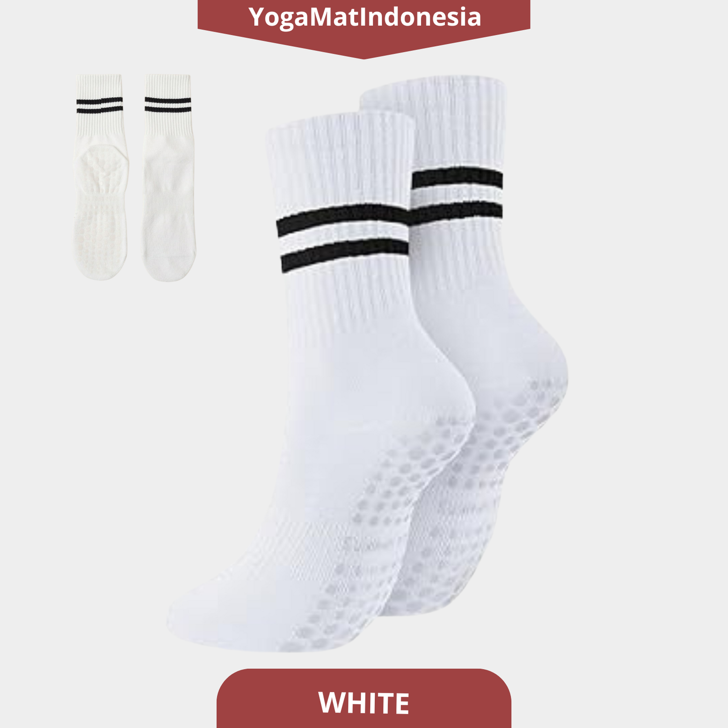 Pilates Socks Double Stripes