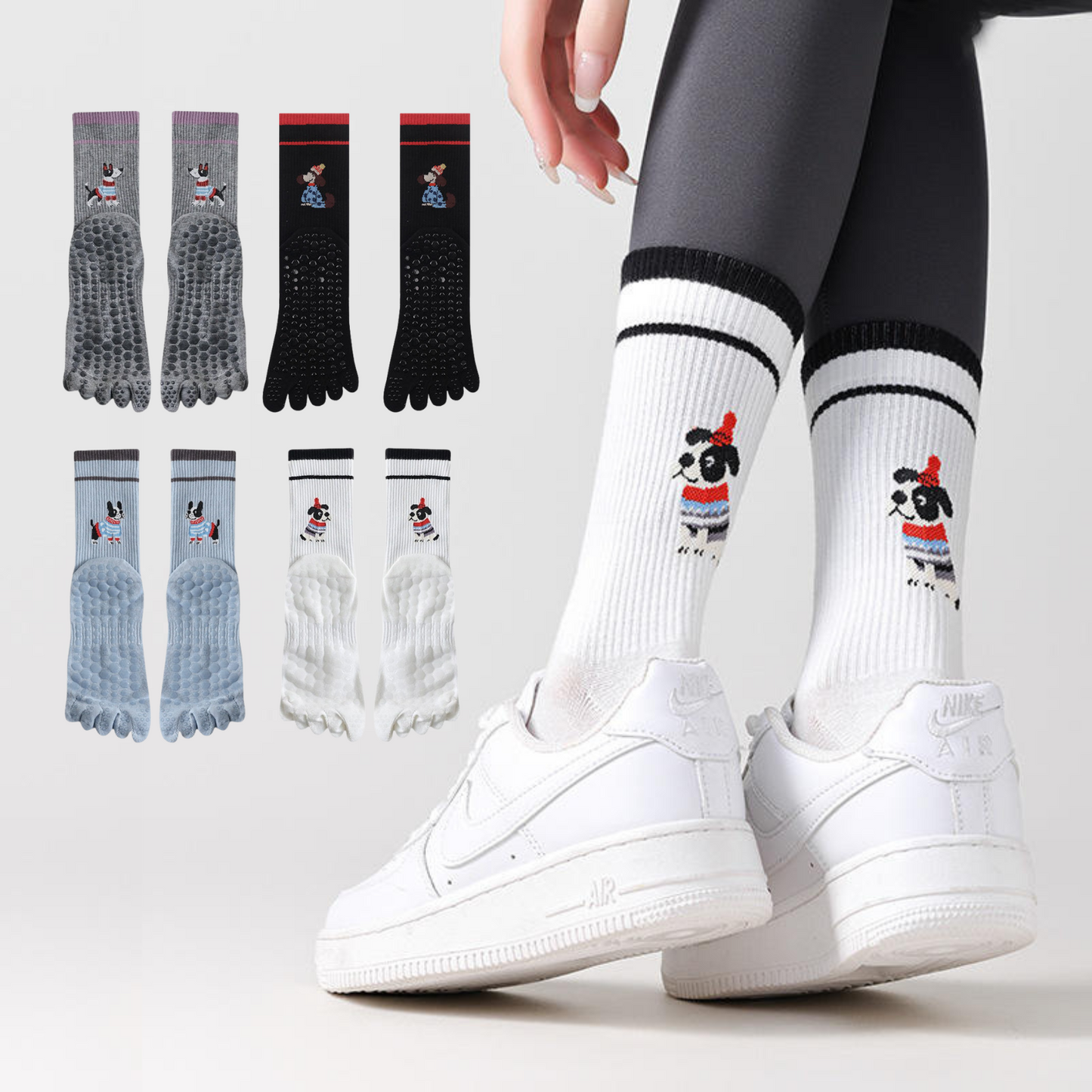 Pilates Socks Puppy
