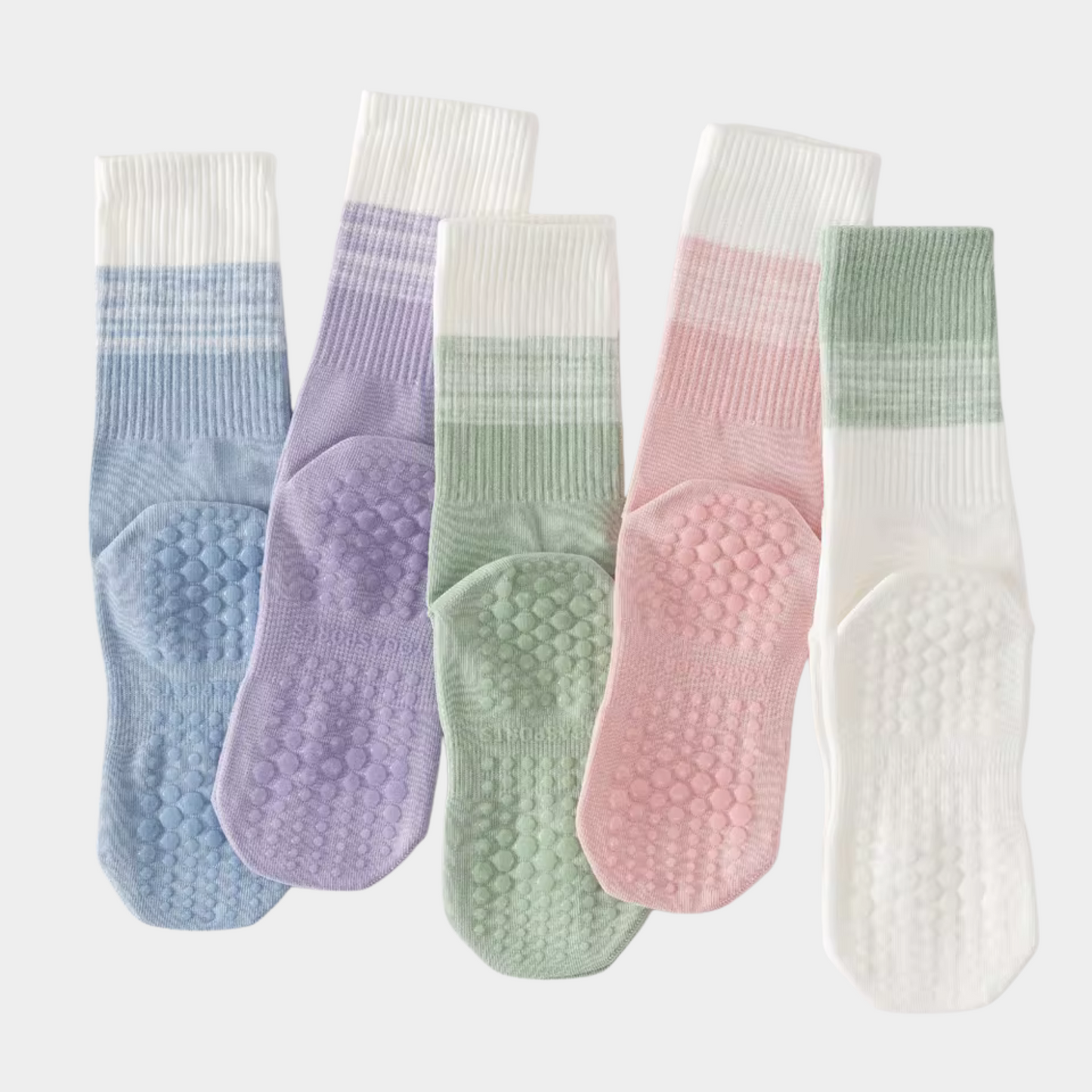 Pilates Socks Soft Stripes